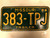1986 MISSOURI Trailer License Plate 383-TPJ