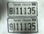 2003 & 2004 Tag NEBRASKA Hall County Commercial Truck License Plate 8-7333 PAIR