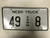 Expired NEBRASKA Howard County Commercial Truck License Plate 49-8 Low #