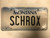 2000 MONTANA Big Sky License Plate Schrox Cow Skull