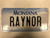 2000 MONTANA Big Sky License Plate RAYNOR Cow Skull