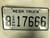 Expired NEBRASKA Halls County Commercial Truck License Plate 8-17666 Satan Devil Number