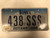 2007 Tag IOWA Pottawattamie County License Plate 438-SSS Cool # Farm Silo City Silhouette