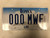 Expired IOWA Lee County License Plate 000-MWF Monday Wednesday Friday Cool # Farm Silo City Silhouette