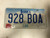 Expired IOWA Lee County License Plate 928-BOA Boa Snake Farm Silo City Silhouette