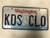 Expired WASHINGTON License Plate KDS-CLO Mountain
