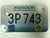 2009 MISSOURI Cycle License Plate 3P-743