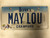 Expired IOWA Crawford County License Plate MAY-LOU May Lou Louis Farm Silo City Silhouette
