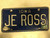 March 1997 Tag IOWA License Plate JE-ROSS