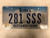 October 2007 Tag IOWA Pottawattamie County License Plate 281-SSS Cool # Farm Silo City Silhouette
