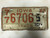 1968 IOWA Polk County 5 Ton Tag Truck License Plate 77-6706