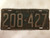 DMV Clear 1935 MISSOURI Passenger License Plate YOM Clear 208-427 MO