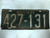 DMV Clear 1935 MISSOURI Passenger License Plate YOM Clear 427-131 MO