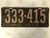 DMV Clear 1922 MISSOURI Passenger License Plate YOM Clear 333-415 MO