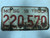 DMV Clear 1956 MISSOURI 18 Ton Truck License Plate YOM Clear 220-570 MO