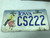 Expired Pottawattamie county Iowa Natural resources License Plate CS222, 222, Gold Finch.