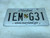 Expired , white Maryland License Plate 1EM-G31.