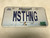 July 2018 , white Missouri License Plate MSTHNG.