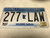 March 2017, white Minnesota License Plate 277-LAW.