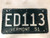 1951 VERMONT License Plate ED113