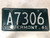 1961 VERMONT License Plate A7306