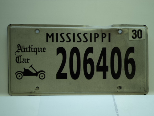 Mississippi Antique Car License Plate 206406 Larry S License Plates