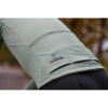 Close up of cyclist wearing green 4 SEASONS PRO Jacket