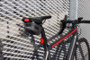 XAND Saddle Bag attached to a saddle, viewed from the back right