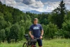 Woolpan Endless Merino 150 T-Shirt Mountains Blue