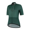 SNL Cycling Jersey Short Sleeves Dark Green Women front view