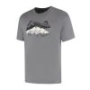 Woolpan Endless Merino 195 T-Shirt Mountains Light Grey