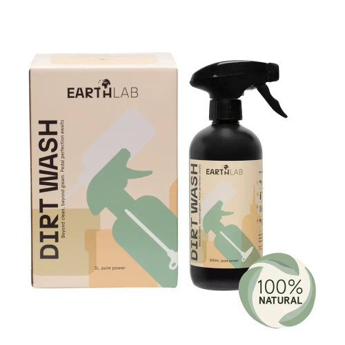 Dirtwash 500ml + Refill 3 liters with a logo in the bottom right corner Dirtwash 500ml + Refill 3 liters with a logo in the bottom right corner