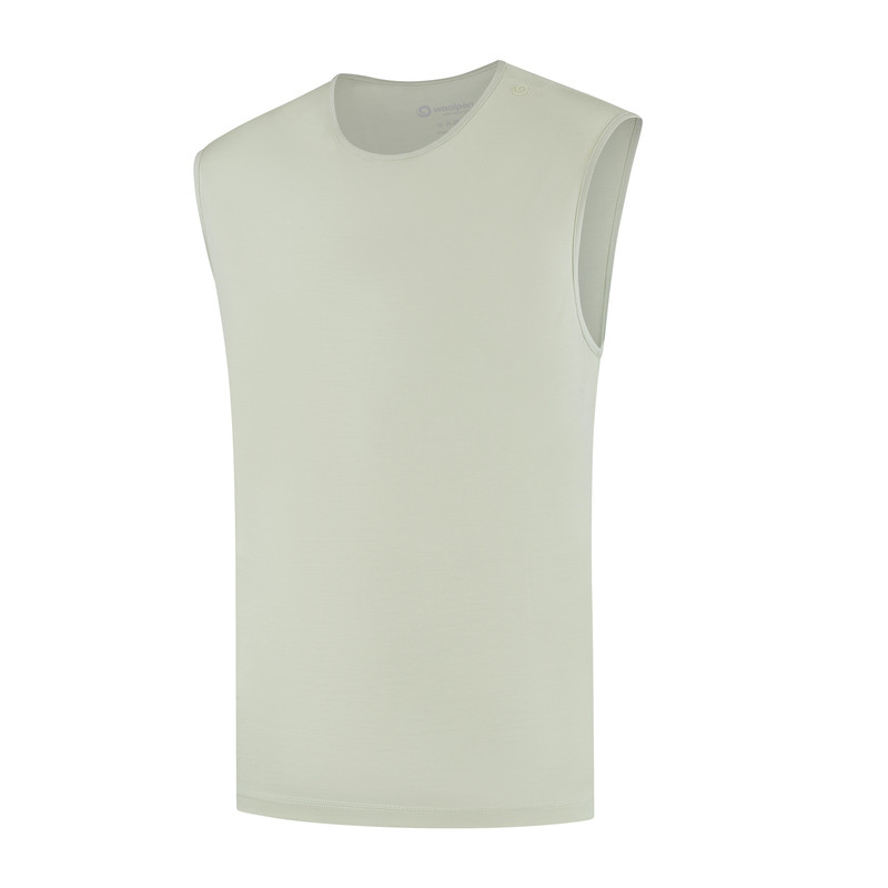 Woolpan Endless Merino 150 Sleeveless Base Layer Men Light Green
