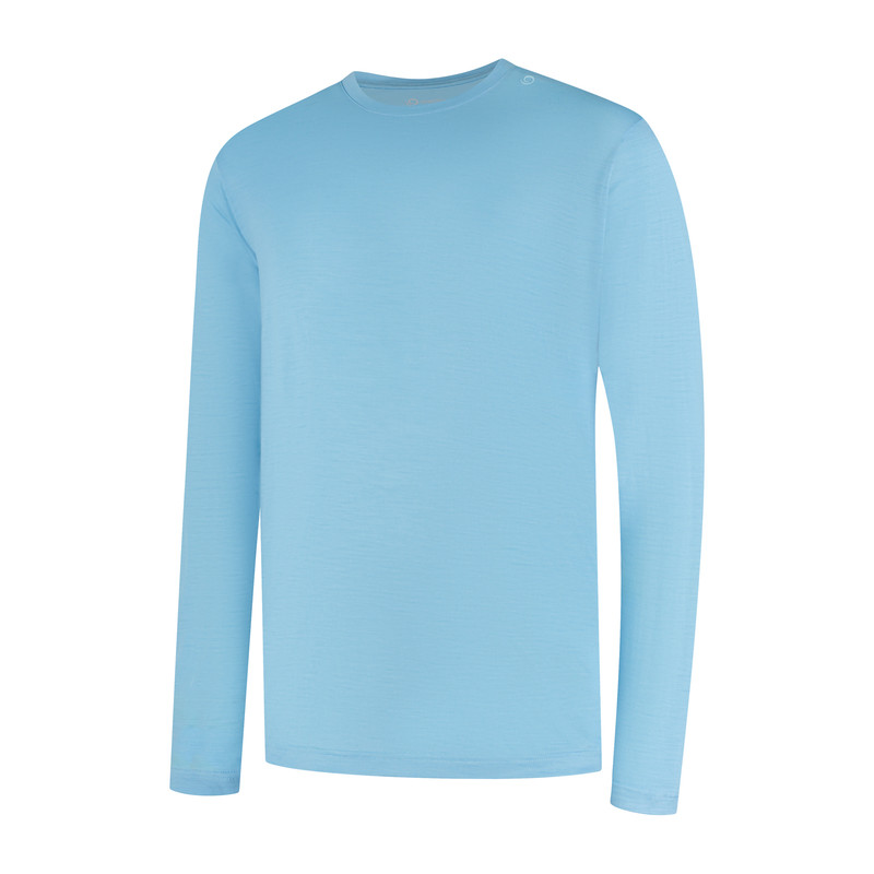 Woolpan Endless Merino 150 Long Sleeve T-Shirt Men Light Blue