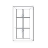 Glass Door for W2712 Wall Cabinet AB