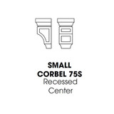 Small Corbel Recessed Center 3.75"Wx3.5Dx6.6"H AG