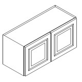 24" Deep Wall Cabinet 36"Wx24"Dx12"H - 2 Doors AH