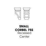 Small Corbel Recessed Center 3.75"Wx3.5Dx6.6"H GW