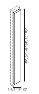 Overlay Filler 2-1/2"Wx3/4"Dx41-1/4"H GW