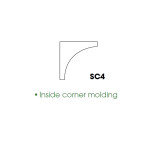 Inside corner Molding 3/4"x3/4"x96" GW