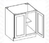 24"W  Full Height Door Base- 24"Wx24"Dx34.5"H * 2 Door PR