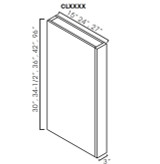 Column Wall. 3"Wx15"Dx42"H PS