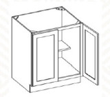 30"W  Full Height Door Base- 30"Wx24"Dx34.5"H * 2 Door PS
