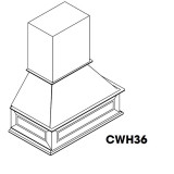 Wood Hood 36"W CWH PW