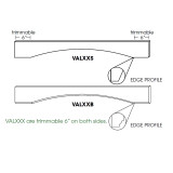 54" Arched Valance. Decorative edge. Trimmable 6" on both ends. PW