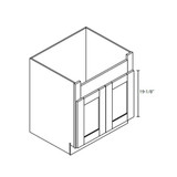Farm Sink Base 36"Wx24"Dx34.5"H SL