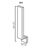 Base Filler 6"Wx3/4"Dx34.5"H TG