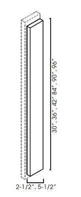 Overlay Filler 2-1/2"Wx3/4"Dx25-1/4"H TG