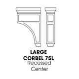 Large Corbel Recessed Center 3.5"Wx8"Dx12.5"H TQ