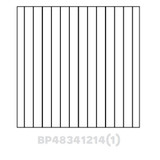 Beaded Panel Finished one side 48"Wx34.5"Hx1/4" TS